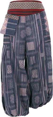 Weite pluderhose mit - weite,