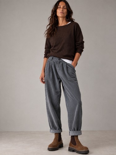 Damen cordhose grün sage - damen,