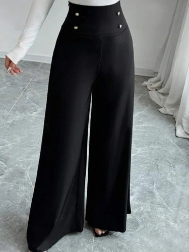 Elegante damenhose einfarbig - elegante,