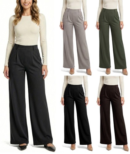 Damen wide leg hose elegante - wide,
