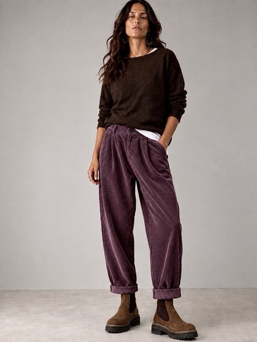 Damen cordhose bordeaux beere - damen,