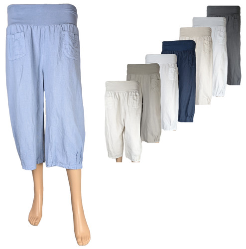 100 leinen kurze - leinen, damenhose